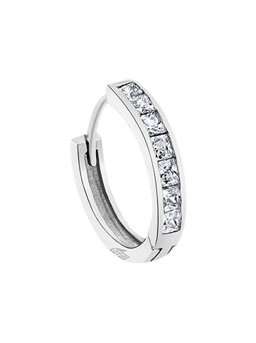 LOTUS silver Ohrringe Silber 925 Sterling Silber Zirkoniastein Creolen