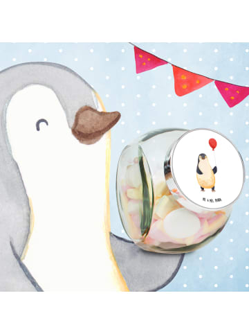 Mr. & Mrs. Panda Bonbonglas Pinguin Luftballon ohne Spruch in Weiß