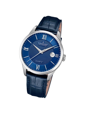 Candino Analog-Armbanduhr Candino Classic blau groß (ca. 41mm)