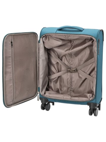Stratic Fresh - 4-Rollen-Trolley 55 cm S (anthracite) in petrol