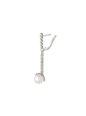 faina Women Drop Earrings in Silver White