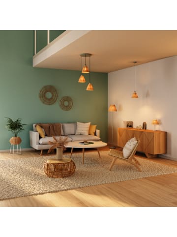 Osram Pendelleuchte Decor Raffia grün-braun, E27, 200 mm