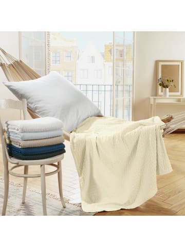 REDBEST Microfaser Sommerdecke 2er-Pack Detroit in creme