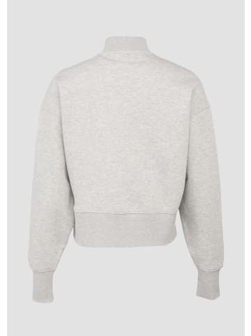 QS Sweatshirt in 94D0_grau meliert