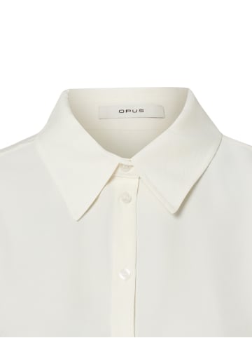 OPUS Hemdbluse Flowy in ecru