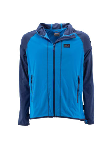 Jack Wolfskin Sweatjacke Hydro Hooded Light in Blau