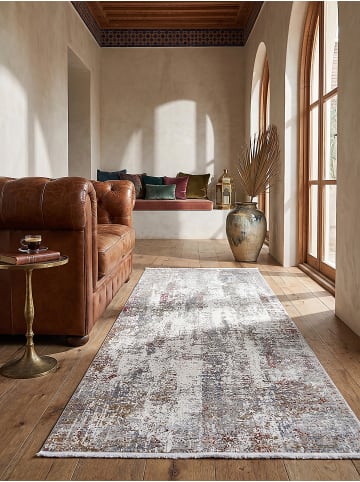 KADIMA DESIGN Läufer Vintage Kurzflor pflegeleicht Wohnzimmer Schlafzimmer in Mehrfarbig