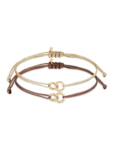 Elli Armband 925 Sterling Silber Infinity, Kreis in Gold