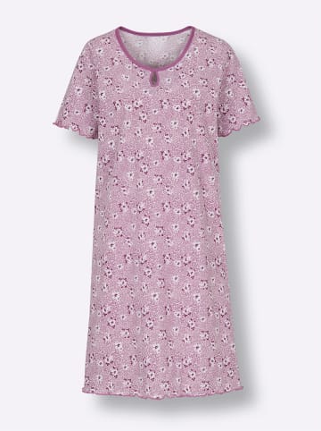 WITT WEIDEN Sleepshirt in hellrosé-violett-bedruckt