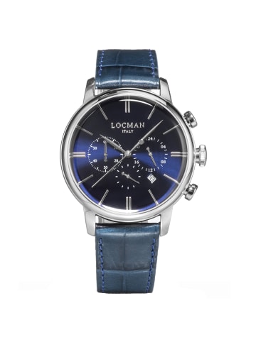 Locman Herrenuhr "1960 Chrono" in Blau