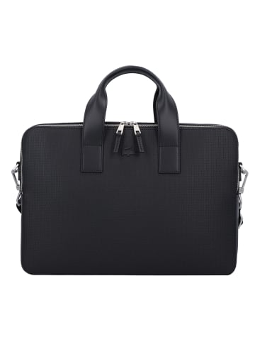 Lacoste Chantaco Aktentasche Leder 39 cm Laptopfach in black