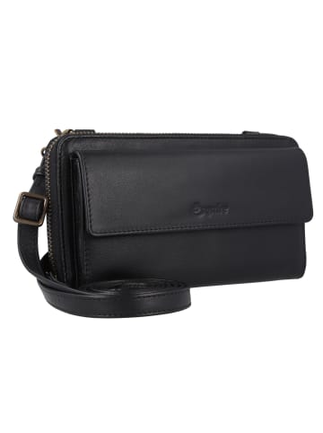 Esquire Peru Handytasche Leder 19 cm schwarz
