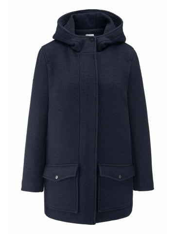 Hessnatur Hessnatur Rhön-Parka mit Kapuze Regular aus Rhönwolle und europäischer Schurwolle in marine