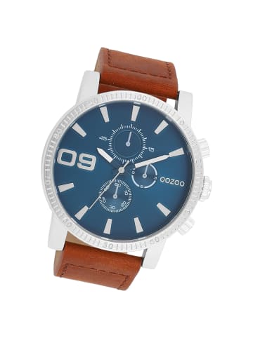 Oozoo Analog-Armbanduhr Oozoo Timepieces braun extra groß (ca. 48mm)