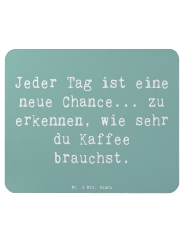 Mr. & Mrs. Panda Mouse Pad Spruch Motivation und Kaffee mit Spruch in Meeresbrise