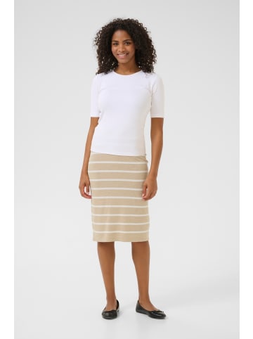 Kaffe Rock KAlizza Regular fit in Feather Grey Mel./Chalk Stripe