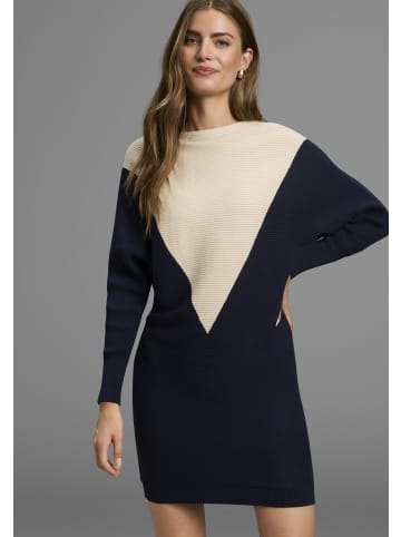 Laura Scott Strickkleid in navy-creme