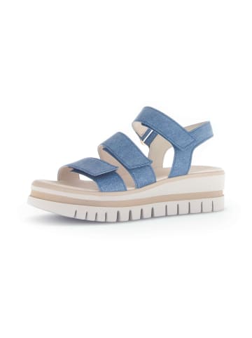 Gabor Plateau Sandalen in blau