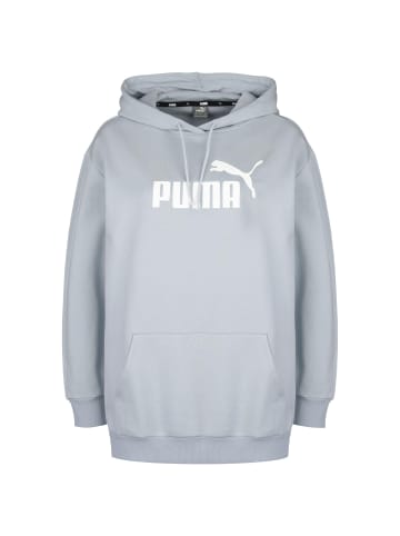 Puma Kapuzenpullover Essentials Elongated Logo in blau