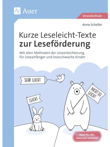 Auer Verlag Kurze Leseleicht-Texte zur Leseförderung | Mit allen Methoden der...