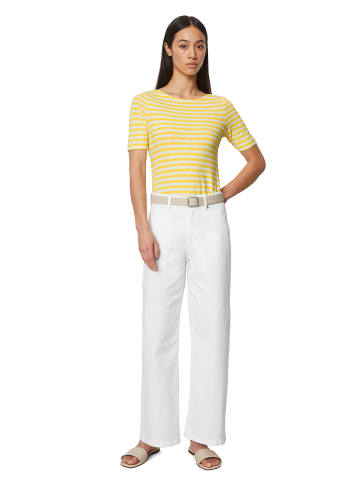 Marc O'Polo Gestreiftes T-Shirt slim in multi/ corn yellow