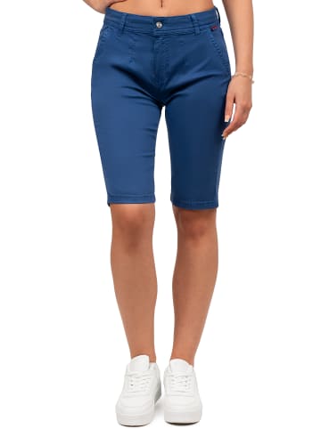 Cipo & Baxx Damen Straight Fit Shorts Mid Waist in Navy Blue