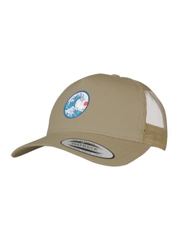 F4NT4STIC Retro Trucker Cap Retro Trucker Cap Kanagawa in Khaki