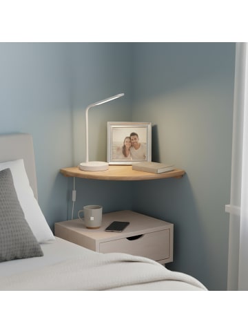 relaxdays Eckregal in Natur - (B)40 x (H)3 x (T)40 cm