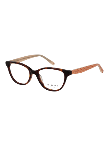 Ted Baker Damen Optische Fassungen Katzenauge Havanna