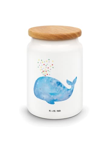 Mr. & Mrs. Panda zuckerdose Wal Konfetti ohne Spruch in Weiß