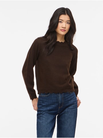 Vila Strickpullover in Coffee Bean
