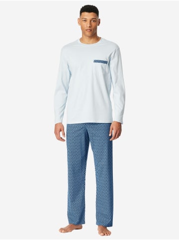 Schiesser Pyjama Comfort in hellblau