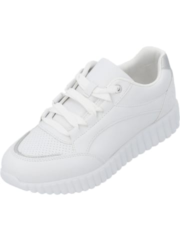 Bugatti Schnürschuhe in white/silver