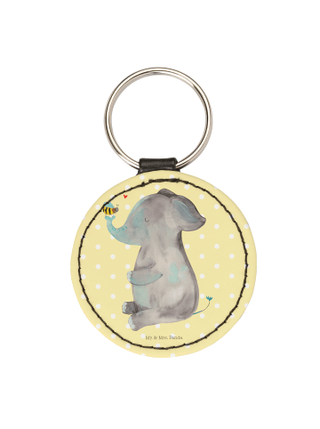 Mr. & Mrs. Panda Anhänger Elefant Biene ohne Spruch in Gelb Pastell