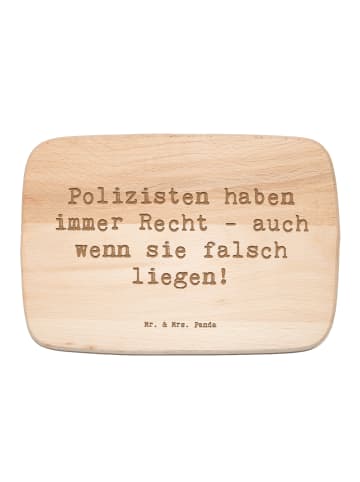 Mr. & Mrs. Panda Holzbrett Spruch Polizist Humor mit Spruch in Transparent