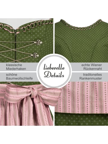 Nübler Dirndl lang Thea in Oliv