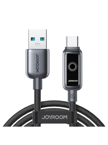 COFI 1453 Joyroom S-A55 StarFlight 66W USB-A auf USB-C Kabel 1,2 m schwarz in Schwarz