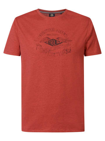 Petrol Industries T-Shirt mit Aufdruck Tranquil in Rot