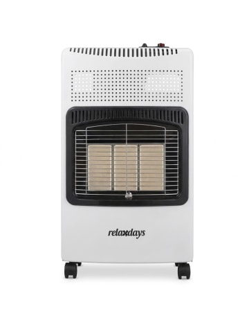 relaxdays Gasheizofen in Weiß - (B)42 x (H)73 x (T)36 cm