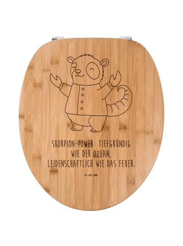Mr. & Mrs. Panda WC Sitz Skorpion Astrologie mit Spruch in Transparent