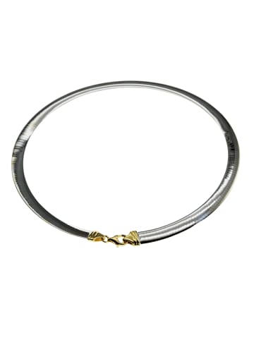 Schmuckador Halsreif Omega 2,5mm flach - 45cm - Wendeomega in silber