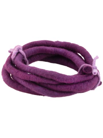 Wollmanufaktur Filges Filzbänder, dünn in lila