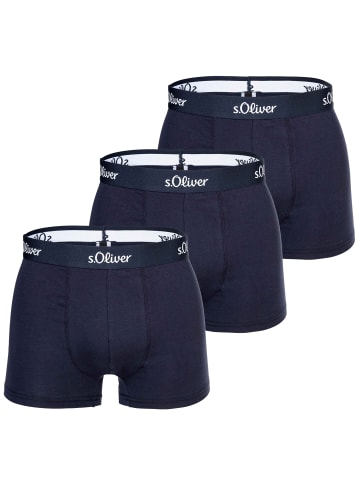 S. Oliver Boxershort 3er Pack in Marine