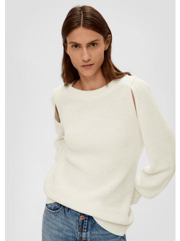 s.Oliver Strickpullover langarm in Creme