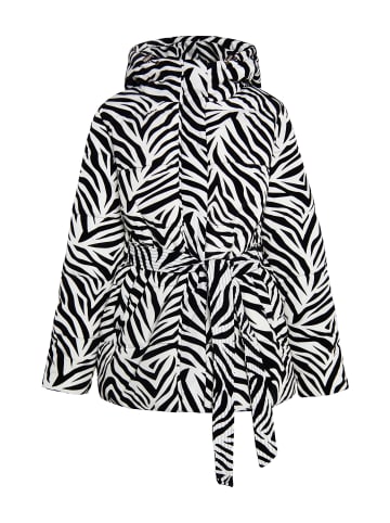 faina Steppjacke Mit Zebra-Print in Weiss Zebra