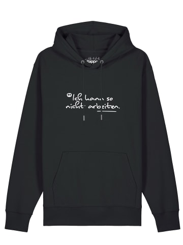 wat? Apparel Sweatshirt Ich kann so nicht arbeiten in Schwarz