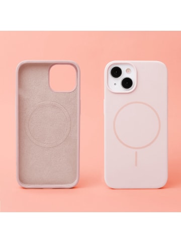 COFI 1453 TFO Silicone Thin Mag kompatibel mit Apple iPhone 17 Air Hellrosa in Hellrosa
