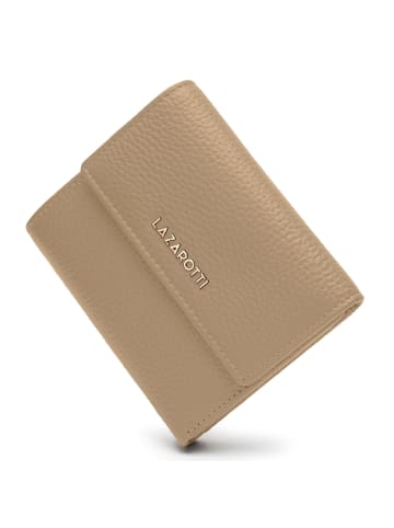 Lazarotti Bologna Leather Geldbörse Leder 12 cm in sand