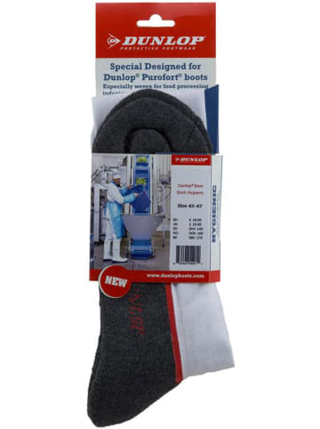 Dunlop Bekleidung Socke Hygienic in weiß/grau