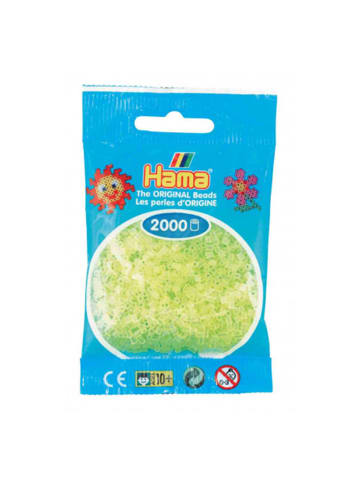 Hama Beutel mit 2000 Mini-Bügelperlen neongelb - ab 10 Jahren